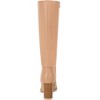 Allegra K Women's Size Zipper Round Toe Stacked Block Heels Knee High Boots - 3 of 4