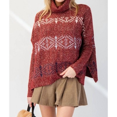 Women's Turtleneck Sweater - Easel