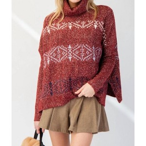 Women's Turtleneck Sweater - Easel - 1 of 3