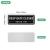 Unique Bargains Home Aluminum Reflective Fade Resistant Keep Gate Closed Thank You Sign 4 Pcs - 2 of 4