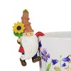 Home & Garden 4.25" Gnome Pot Sitters Planter Decoration Ganz  -  Outdoor Sculptures And Statues - 4 of 4