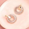 SOHI Women's Red Celestrial Drop Earrings - 2 of 3