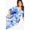 Women's Plus Size Swirl Tie Print Dress - blue | CITY CHIC - image 2 of 4