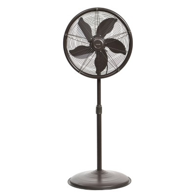 NewAir Outdoor Misting Fan and Pedestal Fan Combination, 600 sq. ft. With 3 Fan Speeds and Sturdy All Metal Design, Connects Directly to Your Hose