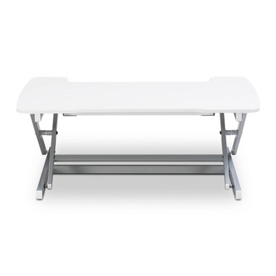 Large White Ergonomic Height Adjustable Standing Desk Converter