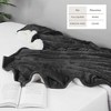 Velvet Plush Blanket with Faux Shearling Reverse - Great Bay Home - 3 of 4