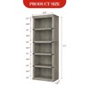 3/4/5 Tier Book Shelf, Farmhouse Book Case, Tall Shelf with Storage, Wooden Bookshelves for Living Room, Home Office - 2 of 4