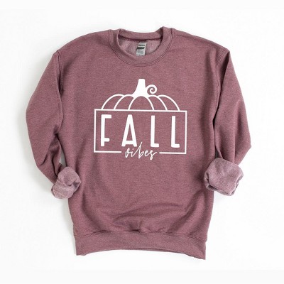 Simply Sage Market Women's Graphic Sweatshirt Fall Vibes Pumpkin