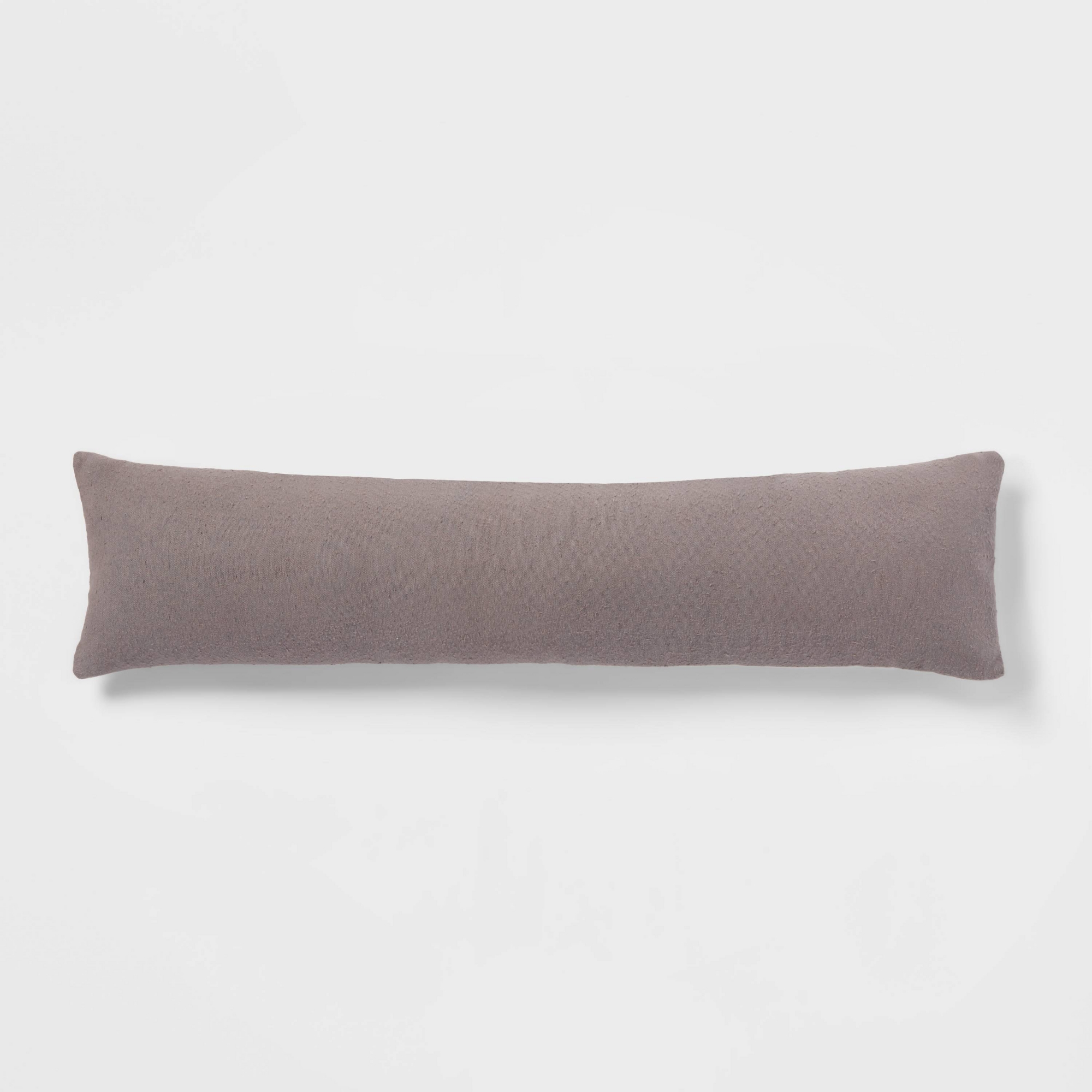 Lumbar Boucle Colorblock Decorative Throw Pillow Dark Gray - Threshold™