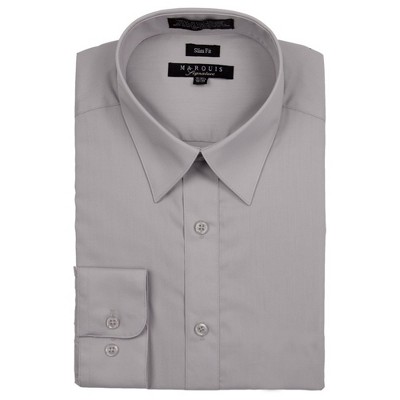 Marquis Men's Long Sleeve SLIM FIT Dress Shirt