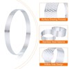 Unique Bargains Stainless Steel Non-Stick Perforated Baking Dessert Round Cake Ring 3 Pcs - 4 of 4