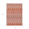 Pink Salmon And Blush Southwestern Washable Indoor Outdoor Area Rug - 3 of 4