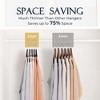 QingMoon Velvet Hanger, Ultra Thin Non Slip Hangers, Strong and Durable Hold Up to 10 Lbs with Swivel Hook for Shirts, Dress and Pant - 3 of 4