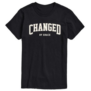 Men's - Instant Message - Changed By Grace Collegiate Short Sleeve Graphic T-Shirt - 1 of 4