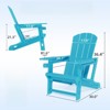 VisioGear Patio Adirondack Chair with Cup Holder, Classic Outdoor Comfortable Chair, Blue, 31.4"*29.6"*36.4" - 3 of 4