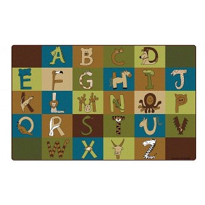 Carpets for Kids Alpha Learning Rug, Rectangle, 7'6" x 12' - 1 of 4
