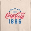 Women's - Coca-Cola - Star Circle Lightweight French Terry Wide Neck Long Sleeve Shirt - 2 of 4