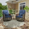 YARDSIGHT Outdoor Swivel Patio Chair with High Back – All-Weather PE Wicker Rattan Chair with Waterproof Cushion for Porch, Deck, Backyard & Balcony - 2 of 4