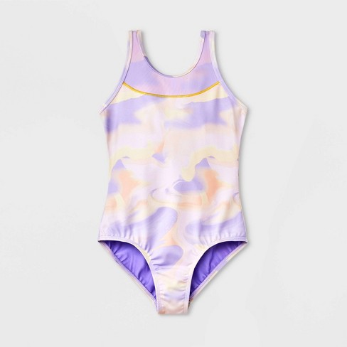 Girls' Gymnastics Swirl Pull-on Leotard - Cat & Jack™ Purple