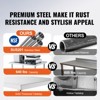 VEVOR Stainless Steel Work Table 24 x 18 x 38 Inch, with 4 Wheels, 3 Adjustable Height Levels, Heavy Duty Food Prep Worktable, Silver - 3 of 4