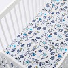 Fitted Crib Sheet Gone Wild - Cloud Island™ Navy - image 3 of 4