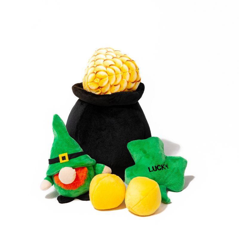 Midlee Hide-A-Toy Pot of Gold St. Patrick's Day Dog Toy, 1 of 9