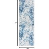 Acekool 2x3 Washable Soft Area Rug, Modern Abstract Blue, Stain Resistant Non-Slip Foldable Small Carpet for Living Room, Bedroom, Office - 3 of 4