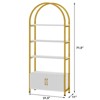 71.5" Tall Bookshelf with Storage Cabinet, 4-Tier Modern Bookcase with Doors for Bedroom & Living Room - 2 of 4