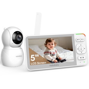 HELLOBABY 5" IPS Screen Pan-Tilt-Zoom Video Baby Monitor with Camera and Audio, HB6055 - 1 of 4