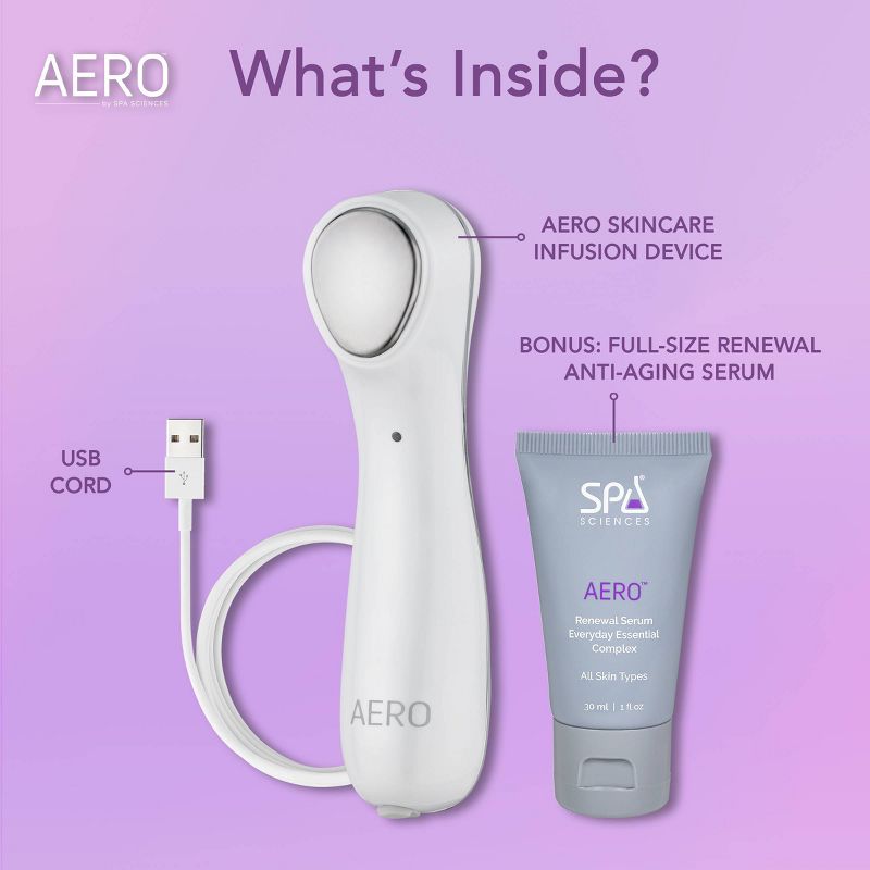 Spa Sciences AERO Sonic, Ionic &#38; Thermal Skincare Infusion Device for Anti-aging, 6 of 14