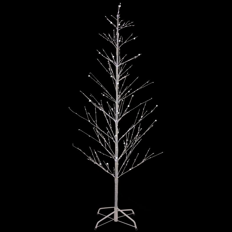 Northlight 6' LED Lighted White Birch Christmas Twig Tree - Pure White Lights, 4 of 11