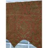 RLF Home 3" Rod Pocket High Quality Fabric Kamau Garnet Regal Valance for Windows 50" x 17" Garnet - 3 of 4