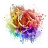 Adult Design By Humans Pride Rose Artistic Rainbow By Zedikzz Tank Top - 2 of 2