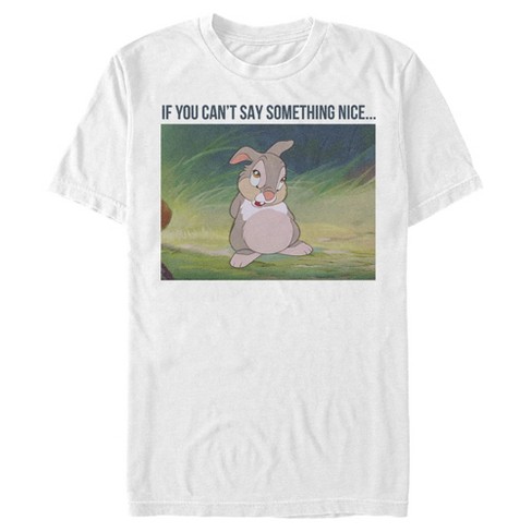 Men's Bambi Thumper Quote T-shirt - White - Large : Target