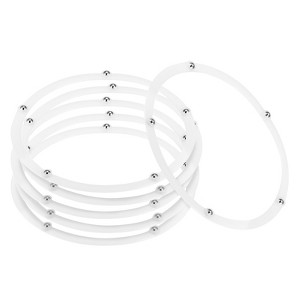 Unique Bargains Acrylic 360 Degree Rotating Durable Convenient Storage Lazy Susan Turntable 6 Pcs - 1 of 3