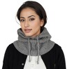 Anna-Kaci Solid Hooded Scarf Hat Winter Balaclava Knit Skull Cap Beanie Hat Neck Gaiters for Women - 2 of 4