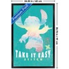 Trends International Disney Lilo and Stitch: Beach Vibes - Take It Easy Framed Wall Poster Prints - 3 of 4