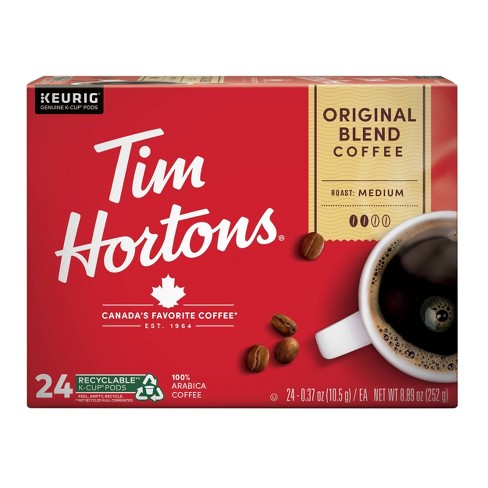 Tim Hortons Original Blend Medium Roast Coffee Pods - 24ct : Target