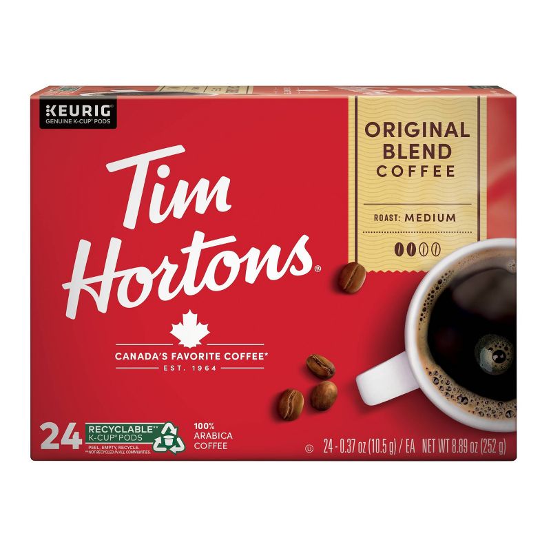 Tim Hortons Original Blend Medium Roast Coffee Pods - 24ct, 1 of 14