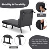 Aukfa 26'' Sleeper Sofa - 4-in-1 Convertible Chair Bed with 5-Position Adjustable Backrest for Small Spaces - 3 of 4