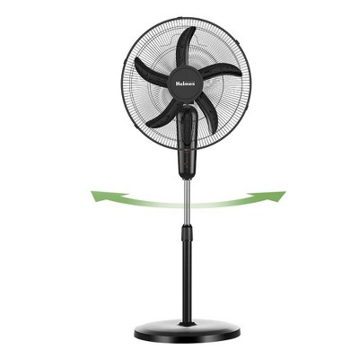 Holmes 18&#34; Digital Oscillating 3 Speed Stand Fan with Remote Control Black