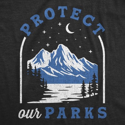 Мужские футболки Crazy Dog T-Shirts, Inc. Mens Funny T Shirts Protect Our Parks Sarcastic Nature Graphic Novelty Tee for Men - Crazy Dog Men's T Shirt For Campers Black XXL — фото 2