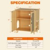 FUFU&GAGA Cat Cabinet Organiser Sisal Cabinet Doors Safe and Natural - 2 of 4