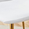 Kumasinova Luxury Dining Chairs Set of 4,High Resilience Kitchen Chairs with Linen Cotton Fabric,Dining Room Chairs with Metal Legs for Dining Table - 4 of 4
