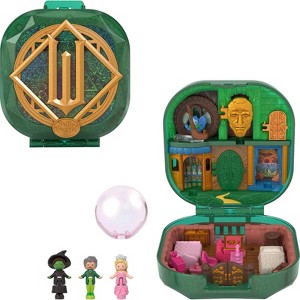 Polly Pocket Micro Dolls and Playset, Collector Wicked Compact with Hat and Bubble Accessories - 1 of 4