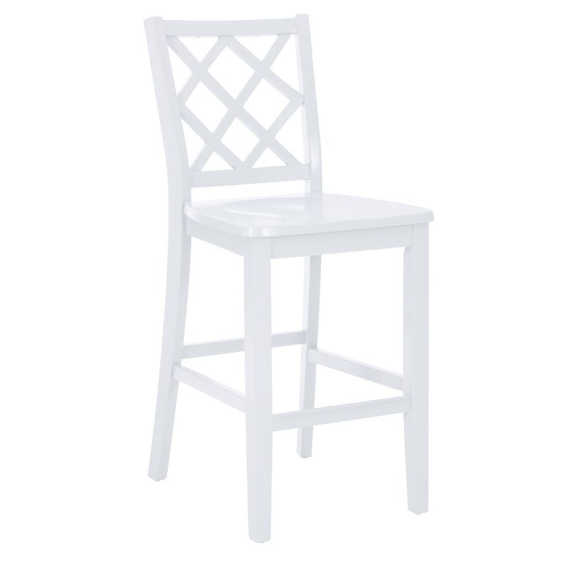 25.25&#34; Shelby X-Back Farmhouse Counter Stool White Finished Wood - Powell, 6 of 10