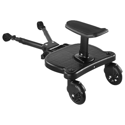 BabyLuv  2 In 1 Universal Stroller Board with Detachable Seat for 3-7 Years Old Black