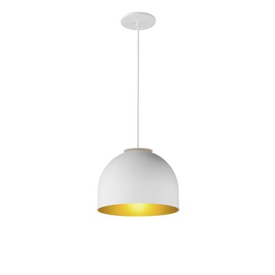 ET2 Lighting Foster 1 - Light Pendant in  White/Gold