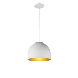 ET2 Lighting Foster 1 - Light Pendant in  White/Gold - 1 of 3