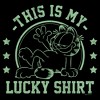 Juniors Womens Garfield St. Patrick's Day This is my Lucky Shirt T-Shirt - 2 of 4